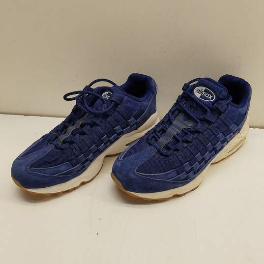 Nike Air Max 95 Canvas Woven Sneakers Blue 6.5Y Women's 8.5 image number 5