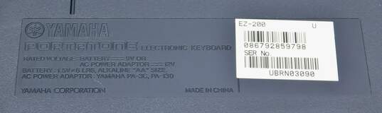Yamaha Model EZ-200 Portatone Electronic Keyboard/Piano image number 2