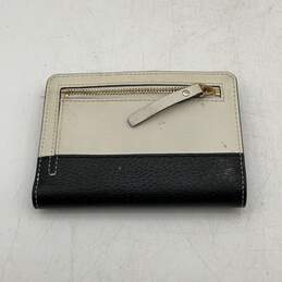 Kate Spade New York Womens Black White Leather Card Slots Magnetic Bifold Wallet alternative image