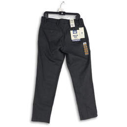 NWT Mens Gray Flat Front Slim Fit Straight Leg Khakis Pants Size 32 X 29 alternative image