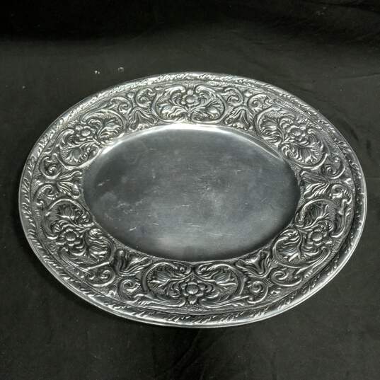 Wilton Armetale Pewter Large Oval Tray image number 1