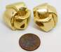 Fancy 14k Yellow Gold Dome Stud Earrings 6.3g image number 6
