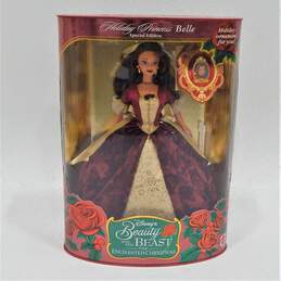 VNTG Mattel Holiday Barbie & Disney Beauty & The Beast Enchanted Christmas Belle alternative image