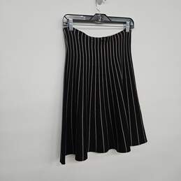 Black Striped Flare Skirt alternative image
