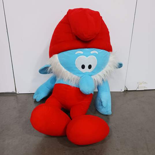 2013 Kelly Toy The Smurfs Giant Papa Smurf Stuffed Plush image number 1