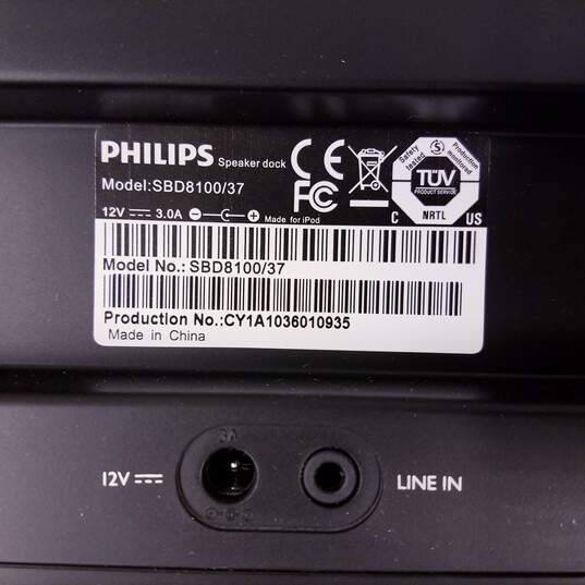 Philips SBD8100/37 iPod Docking Station Portable Speaker image number 8