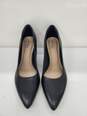 Women Clanks Black leather Heels Size-9.5 New image number 1