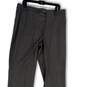 NWT Mens Gray Flat Front Pockets Straight Leg Dress Pants Size 36/34 image number 3