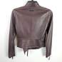 Armani Exchange Women Brown Leather Jacket XS image number 2