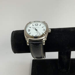 Designer Joan Rivers Silver-Tone Stainless Steel Round Analog Wristwatch