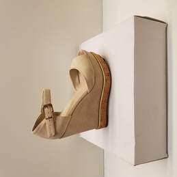Aldo Haelille Cork Suede Wedge Sandals Women's Size 6.5