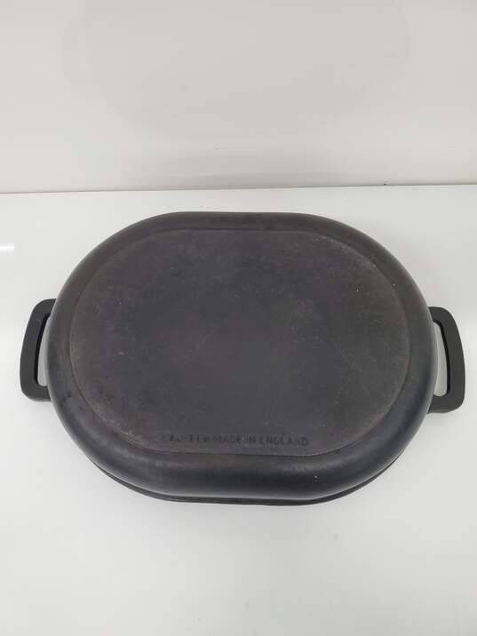 VTG 12 Lauffer Enameled Cast Iron Dutch Oven Robert Welch Made in England image number 4