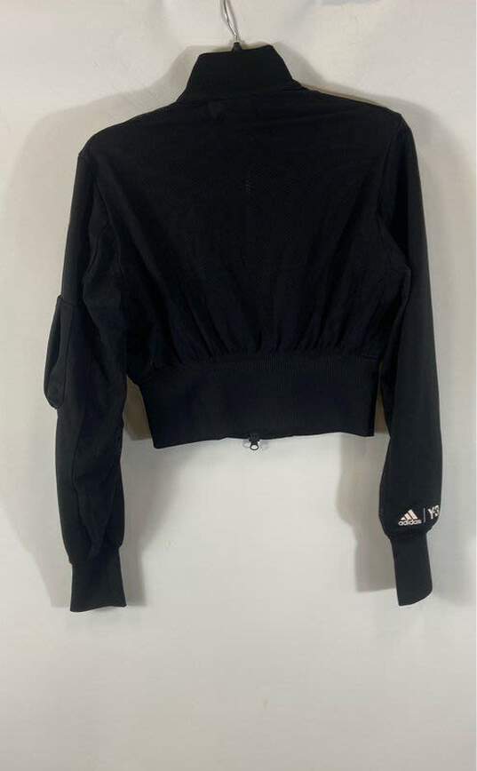 Adidas Black Crop Jacket - Size Medium image number 5