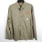 Carhartt Men Olive Green Relaxed Fit Button Up Shirt L image number 1