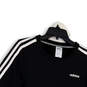 Womens Black Logo Strip Crew Neck Long Sleeve Pullover Sweatshirt Size Small image number 3