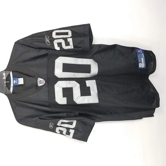 Buy the Reebok Men Black NFL Raiders Jersey #20 L