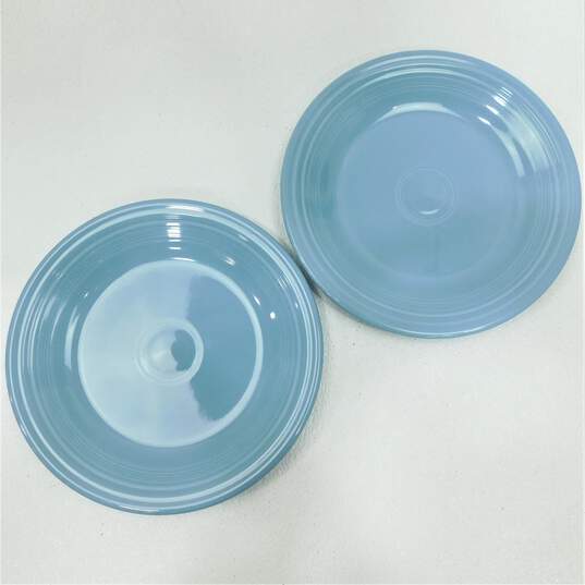 Homer Laughlin Fiesta Ware Periwinkle Blue Dinner Plates 10.25 Inch Set of 2 image number 1
