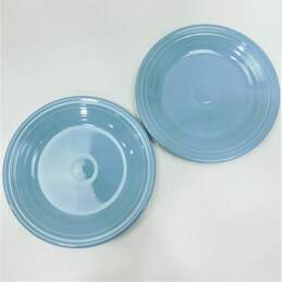 Homer Laughlin Fiesta Ware Periwinkle Blue Dinner Plates 10.25 Inch Set of 2