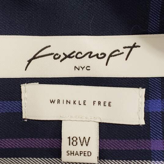 Foxcroft Women Plaid Button Up Sz 18W NWT image number 3