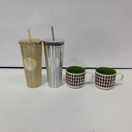 Bundle of 2 Starbucks Cups & 2 Mugs