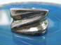 Artisan 925 Modernist Electroform Puffed Zig Zag Square Chunky Statement Band Ring 28.6g image number 1