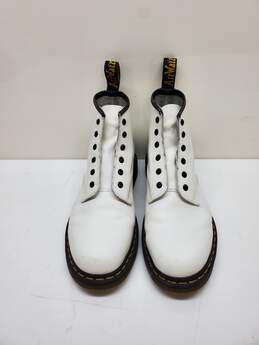 Dr Martens 101 YS Archive Combat Boot Smooth Leather White Size 10