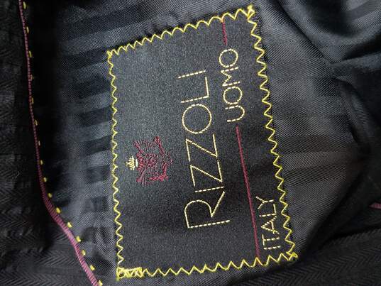 Rizzoli Italy Black Blazer Hand Tailored image number 4