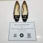 AUTHENTICATED Louis Vuitton Black Patent Leather Flats Size 37 image number 1