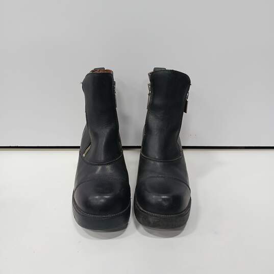 Harley-Davidson Women's Amherst Black Leather Motorcycle Boots Size 7 image number 1