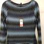 BCBGMaxAzria Blue and Black Asymmetrical Dress Size Small NWT image number 2