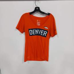 Nike Athletic Cut NFL Broncos Women's Orange T-Shirt Size M