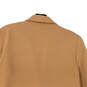 Womens Tan Pockets Long Sleeve Notch Lapel Single Breasted Blazer Size 10 image number 4
