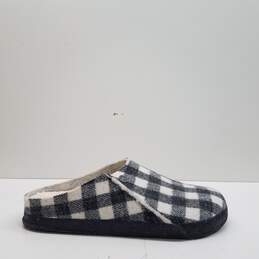 Birkenstock Shearling Zermatt Wool Felt Checkered Slippers Shoes Women's Size 10 M
