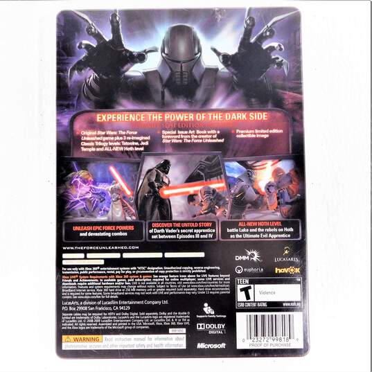 Star Wars The Force Unleashed Sith Edition Microsoft Xbox 360 CIB image number 6