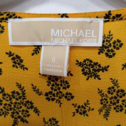 Women’s Michael Kors V-Neck Ruffled Mini Dress Sz 6 NWT alternative image