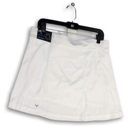 NWT Womens White Stretch Pull-On TrueSculpt Athletic Skirt Size Large alternative image