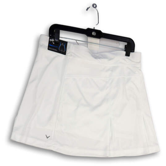 NWT Womens White Stretch Pull-On TrueSculpt Athletic Skirt Size Large image number 2