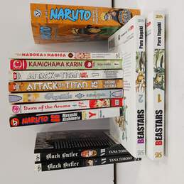 Lot Of 12 Assorted Manga Books
