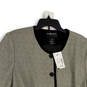 NWT Womens Tan Black Snake Print Long Sleeve Button Front Jacket Size 26W image number 3