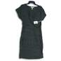 NWT Jessica Simpson Womens Gray Round Neck Pullover Sheath Dress Size M image number 1