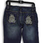 Womens Blue Denim Medium Wash 5-Pocket Design Bootcut Leg Jeans Size 5 image number 4