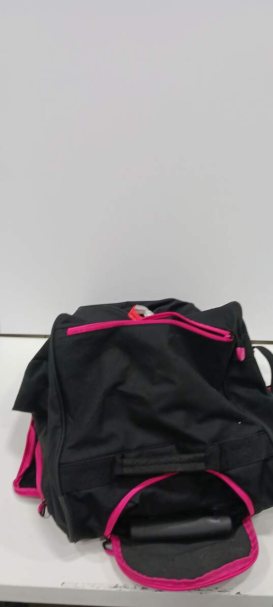 Puma Women's Pink and Black Sport Duffle Bag image number 4