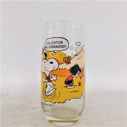 Vintage McDonald's Camp Snoopy Collection Set of 5 Glasses Charlie Brown Peanuts image number 6