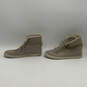 Womens Dausette Beige Fleece Round Toe Lace-Up Fold-Down Snow Boots Sz 9.5 image number 4