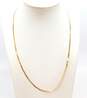 14K Yellow Gold Herringbone Chain Necklace 4.7g image number 2