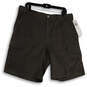 NWT Mens Brown Flat Front Pockets Stretch Regular Fit Cargo Shorts Size 36 image number 1