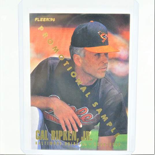 1996 HOF Cal Ripken Jr Fleer Promotional Sample Baltimore Orioles image number 1
