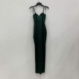 NWT Womens Green Sleeveless Cowl Neck Side Slit Maxi Dress Size Small alternative image