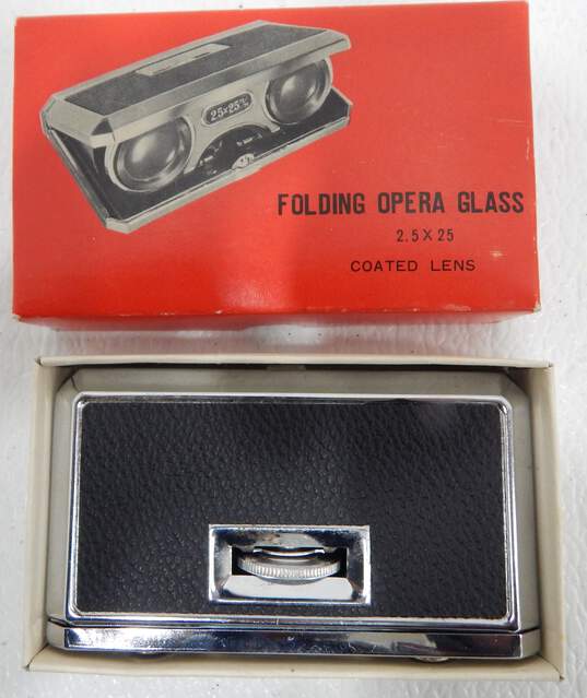 Vintage King 25x Folding Opera Glasses IOB image number 1