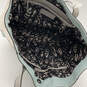 NWT Womens Blue Leather Inner Zip Pocket Double Strap Shoulder Bag image number 5